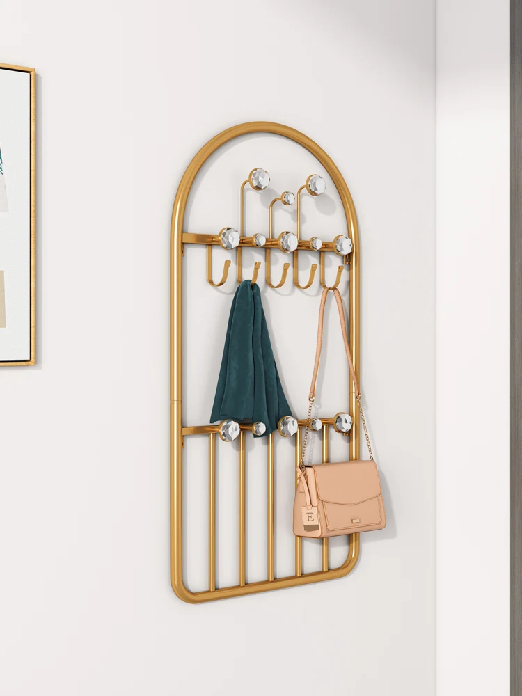 Hanger behind the door without punching holes, clothes rack on the wall, bedroom entrance door, clothes rack, storage rack