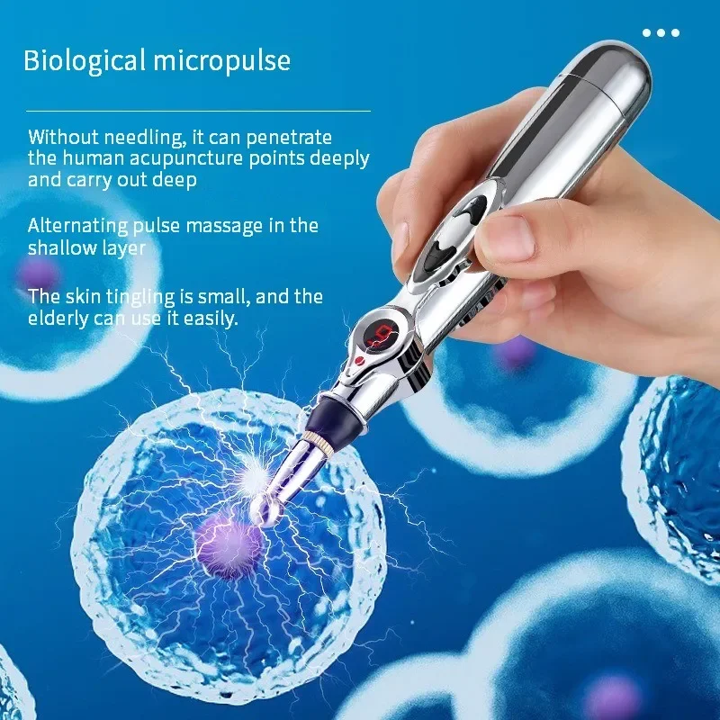 Electronic Acupuncture Pen Relief Pain Massage Point Meridian Energy Meridian Acupuncture Acup Plastic Material