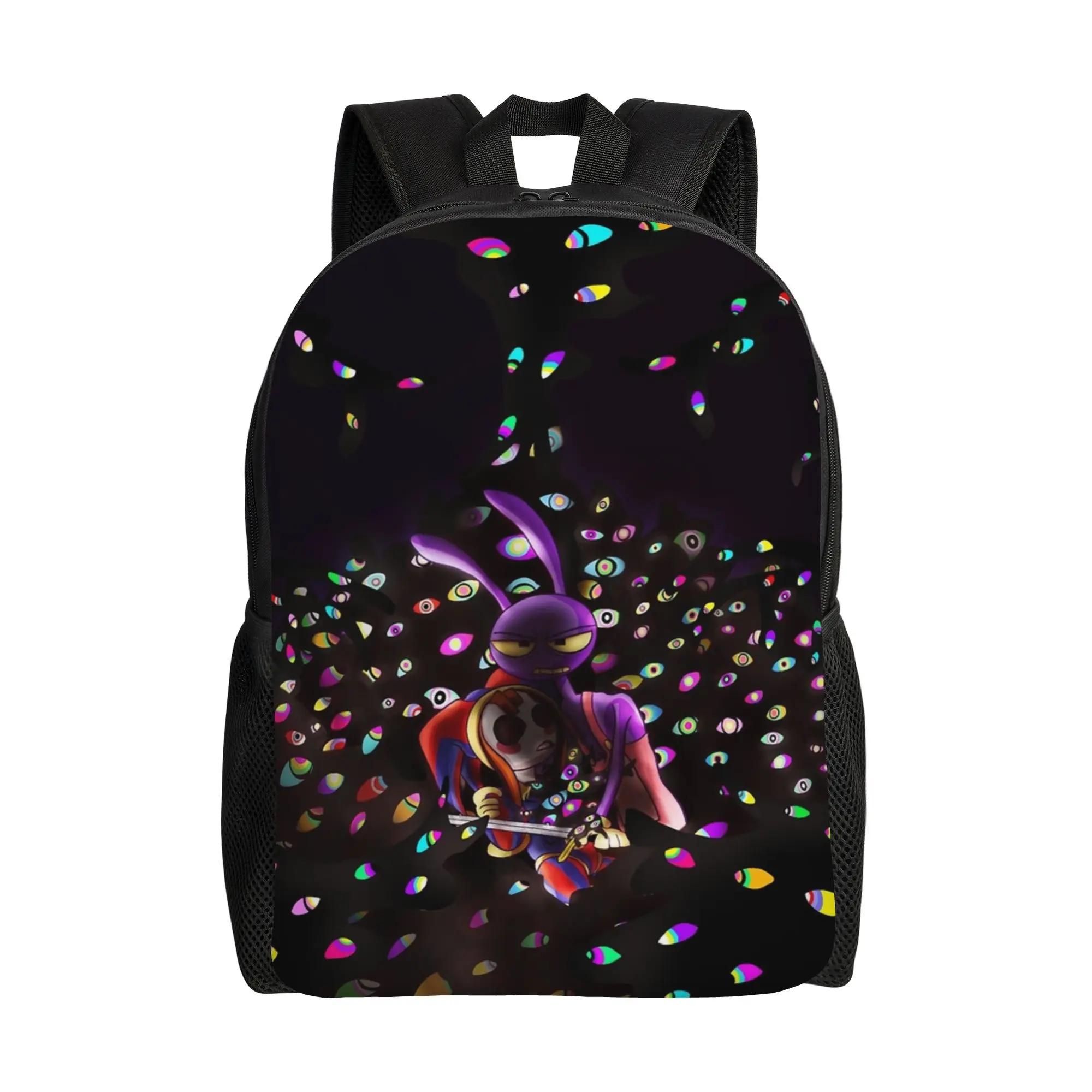 Pomni And Jax Cartoon Digitals Circus Women Backpack Fashion Student School Bag  Laptop Backpack Boys Girls Travel Shoulder Bag