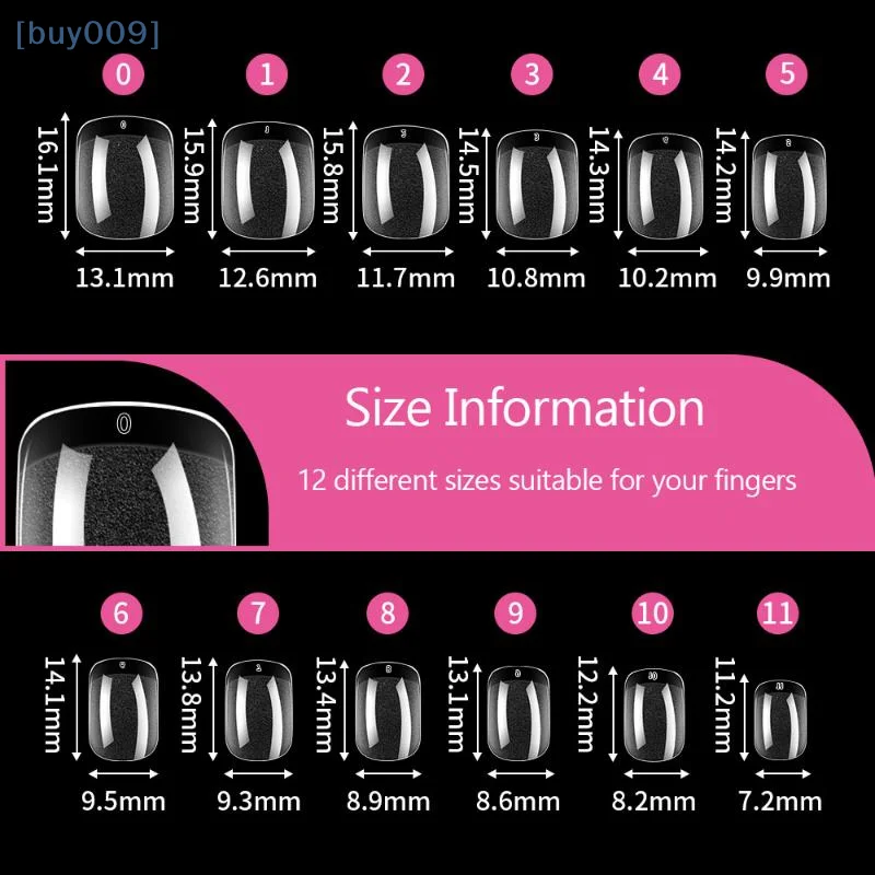 120/240 Uds. Puntas de uñas postizas cuadradas cortas semimate sin pulido Gel suave yema del dedo cubierta completa extensión de uñas postizas artificiales