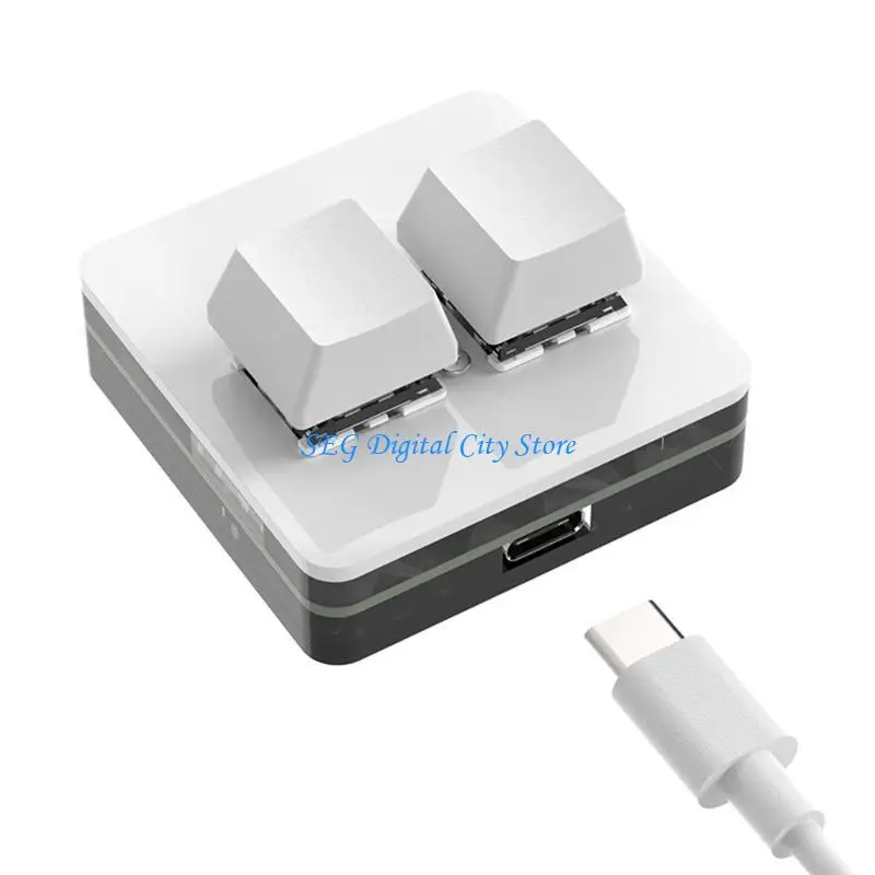 U75B Nhẹ 2 Bàn phím chơi game chính, bàn phím cơ học USB C có màu cho trò chơi nhịp điệu và năng suất