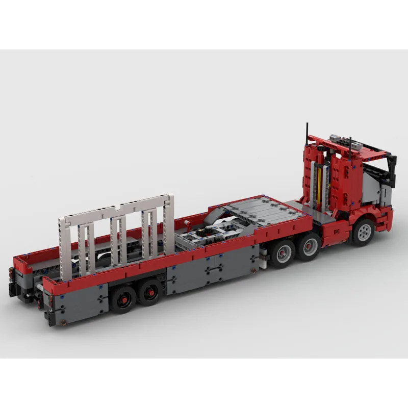 Building Block Truck com Loading Trailer, presente de aniversário infantil, brinquedo de Natal, MOC-39836, tipo 42098 C, 1641pcs