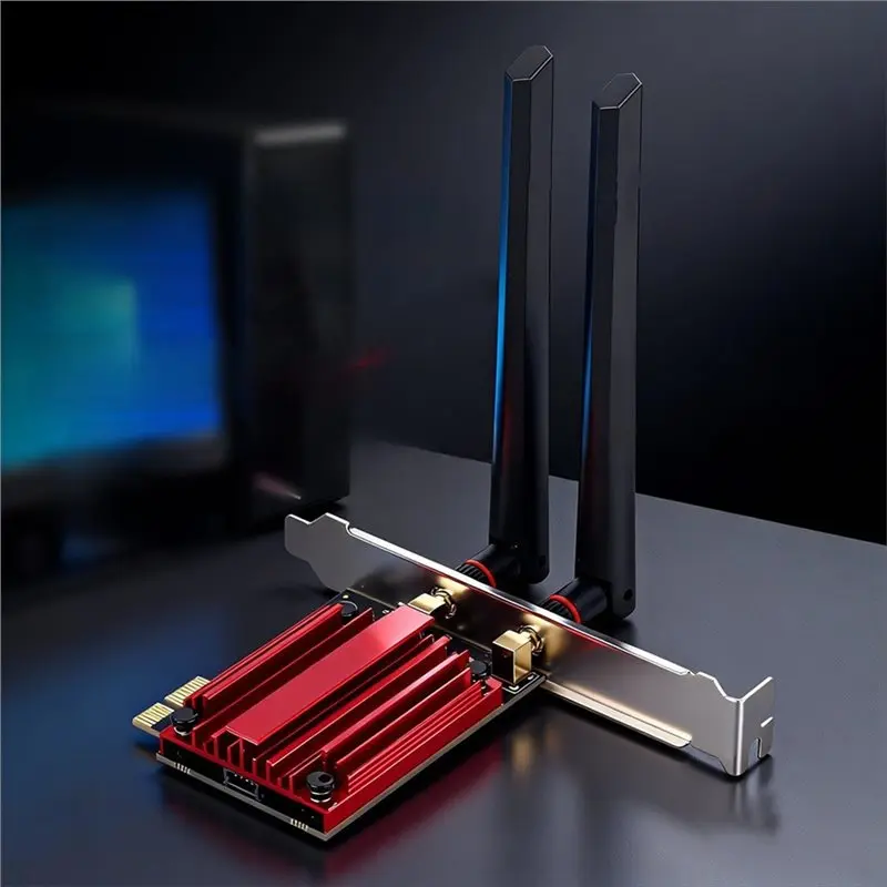 【Price Drop !!】Wifi7 BE5400 Tri Band 2.4G/5G/6Ghz MT7925 Wireless PCIE Adapter Compatible Bluetooth 5.4 Network Wifi Card For Wi