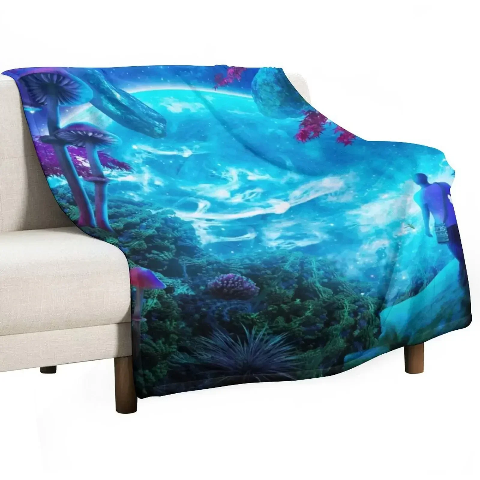 Lost Sky Throw Blanket Thermals For Travel Sofa Throw Quilt manga Blankets