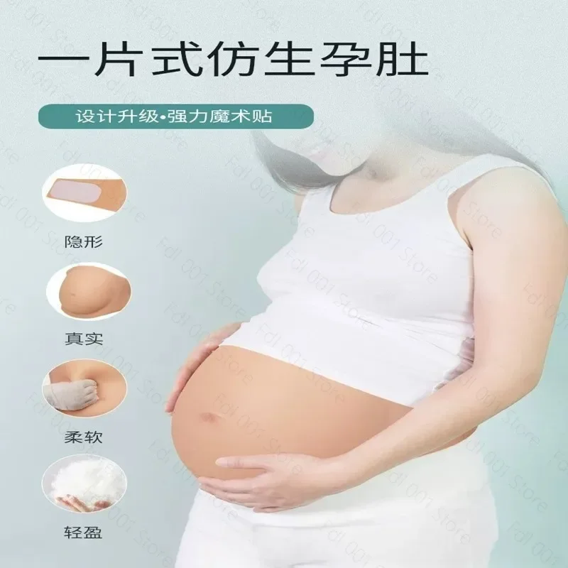 Breathable Simulated Silicone Pregnancy Belly Props for Photography Cross Dressing - Life-Sized Maternity Bellies