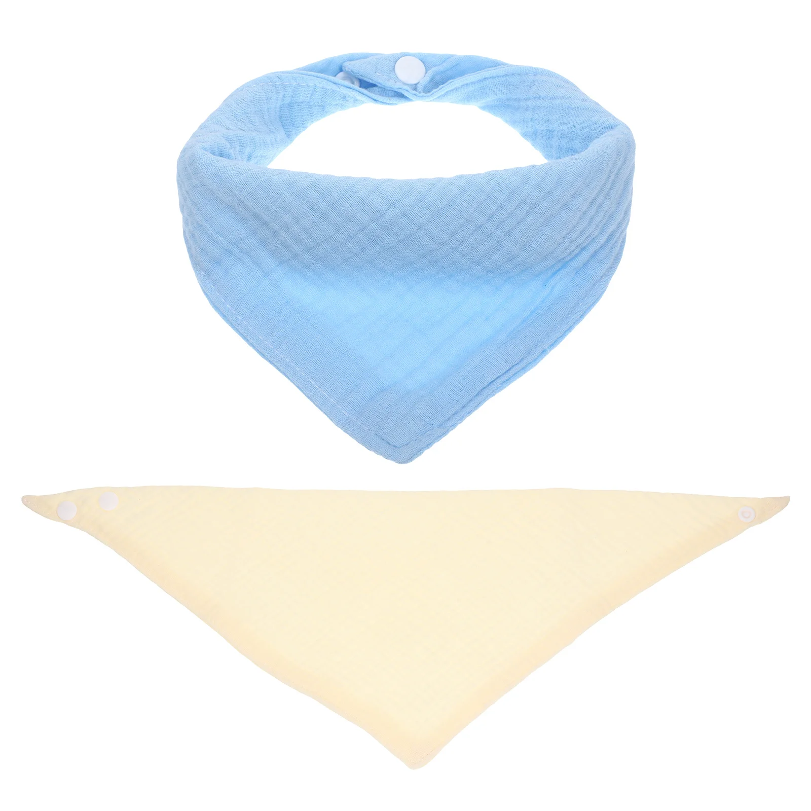 

2Pcs Baby Bibs Cotton Bandana Drool Bibs Adjustable Fit for Infants Toddlers Soft Protect Bandana Bib Drool Bib