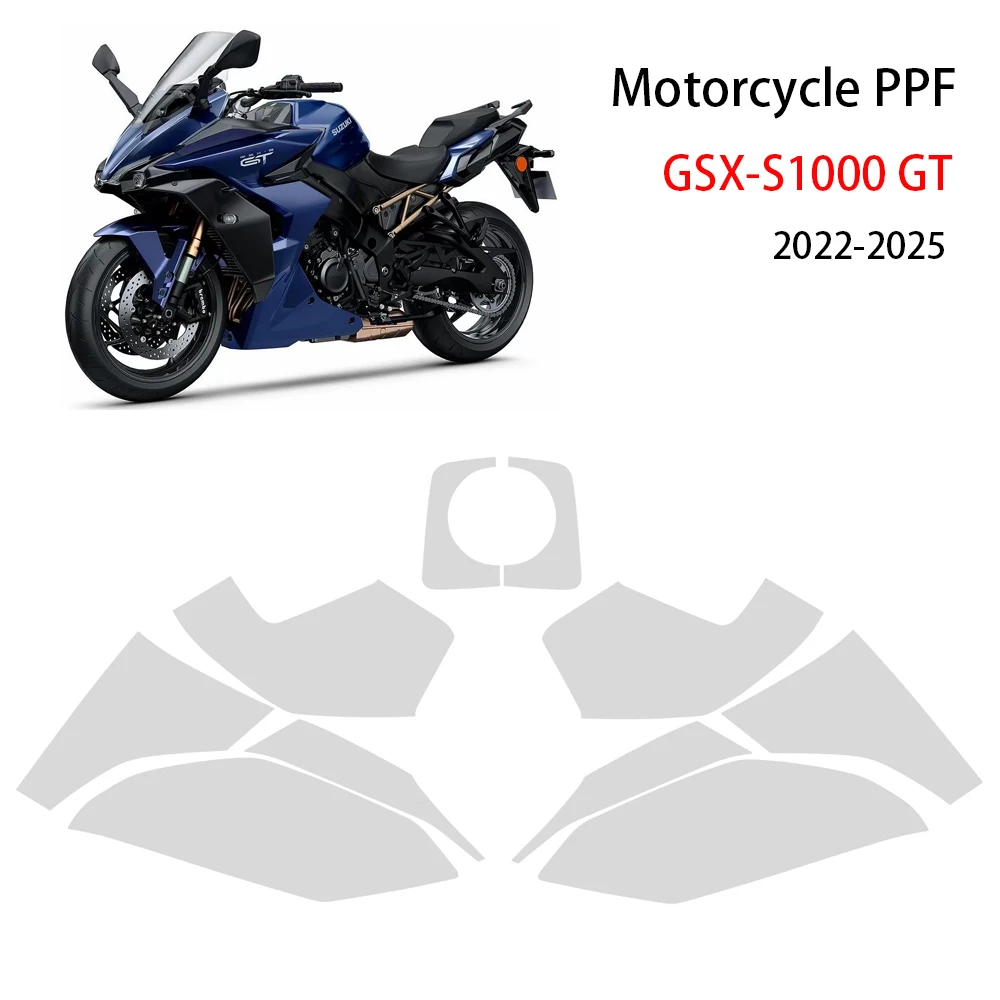 

2022-2025 GSX-S1000 GT PPF Motorcycle PPF For Suzuki GSX-S1000 GT Complete Paint Protection Film Real Material TPU Anti-scratch