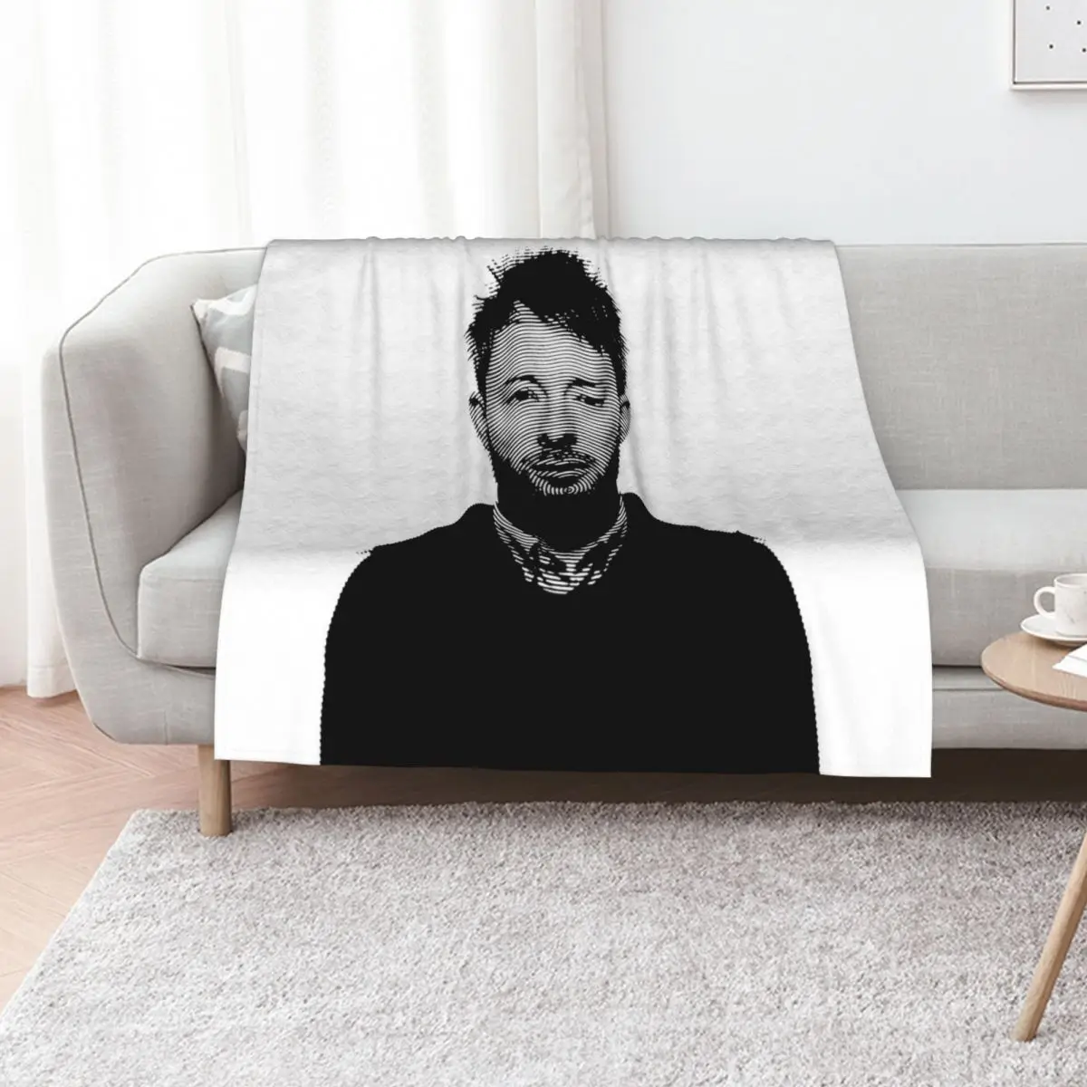 

thom york radiohead Throw Blanket Luxury Designer Blankets For Bed Thermal Decorative Sofa Blankets