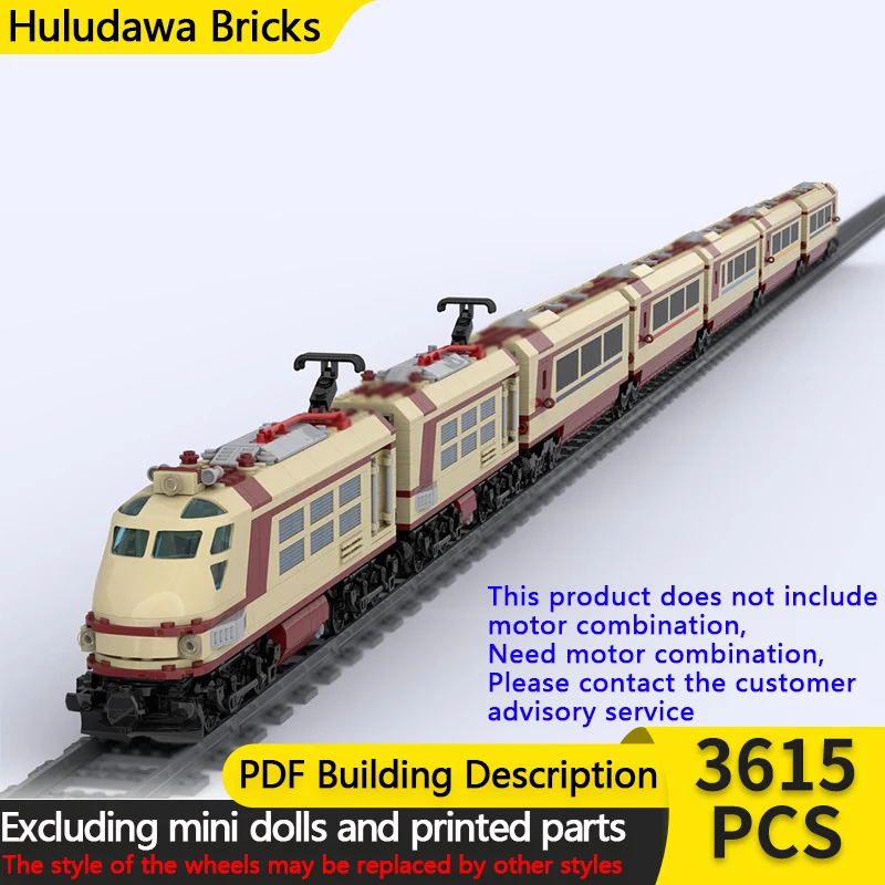 

Модель городской автомобиль MOC, строительные кирпичи, железнодорожный экспресс, пассажирский поезд, модульная технология, детские праздничные подарки, сборка игрушек, костюм