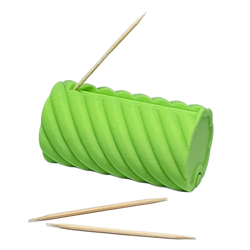 

3D Printed Toothpick Dispenser Portable Plastic Toothpick Holder Container Creative Press Toothpick Storage Box Organizer