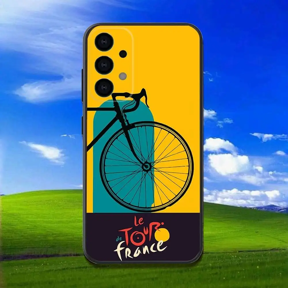 حافظة هاتف لهاتف سامسونج جالاكسي A13، A21s، A22، A31، A32، A52، A53، A71، A80، Bike Tour de France Soft Black Shell #4