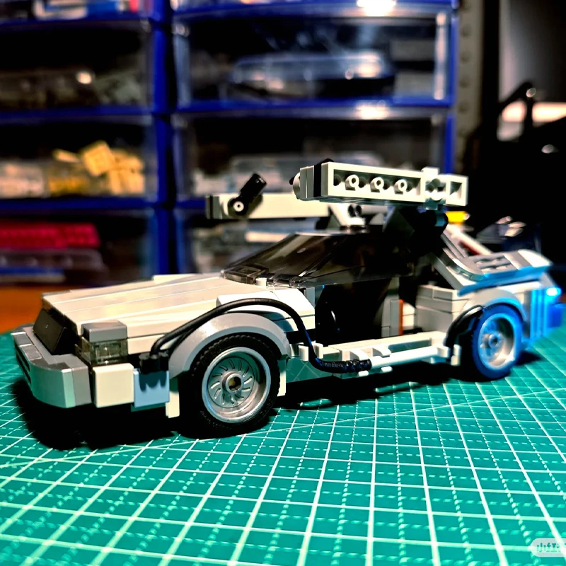 

BACK TO THE FUTURE Building Blocks City Sports Racing Vehicle DIY Bricks 10300 Creative Toys Christmas Gifts Time Machine