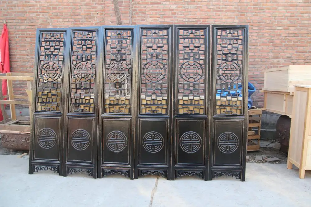 Hotel lobby classic wooden partition screen partition, household, civilian furniture