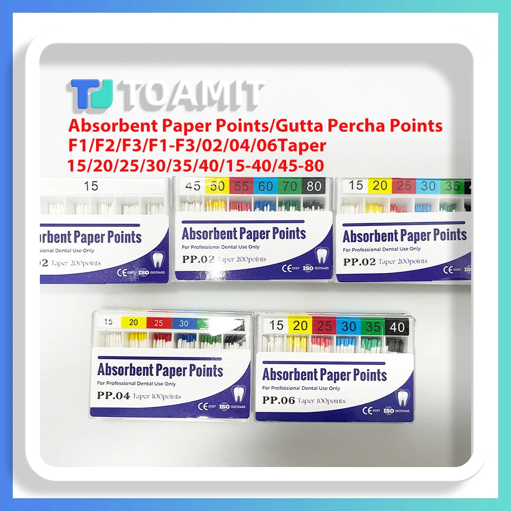 

Впитывающие бумажные наконечники Стоматологические точки Gutta Percha Конические материалы Советы PP GP Эндодонтия Заполнение корневых каналов Волокнистый столб
