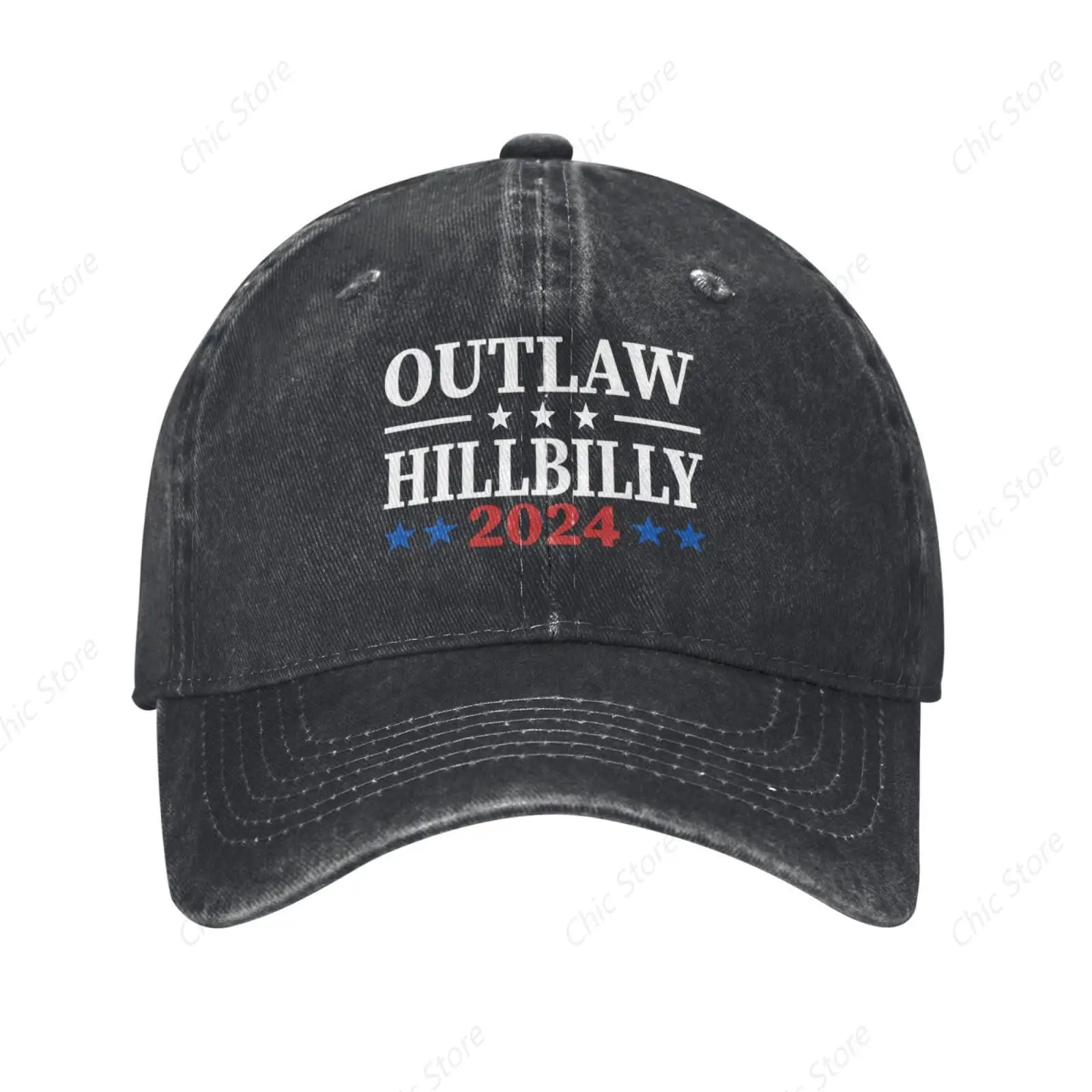 Outlewhillbilly 2024 topi bisbol untuk pria wanita, topi Trucker antik 90s untuk kasual harian luar ruangan uniseks tutup kepala matahari