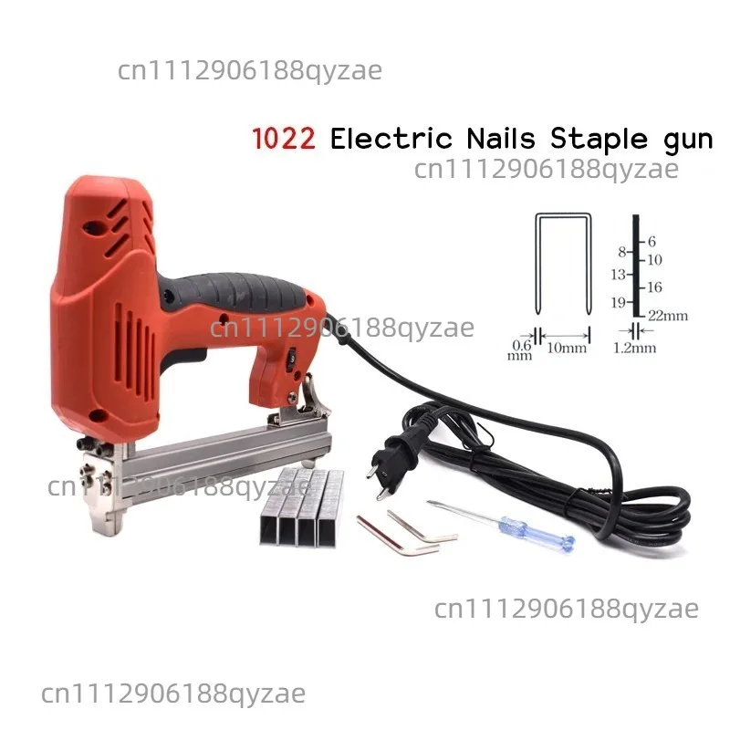 Electric Nails Staple Gun Adjustable 1022-yard Nail Gun Woodworking Tool Nail Gun Nailer Electric Staples Nail Guns 220V 2000W