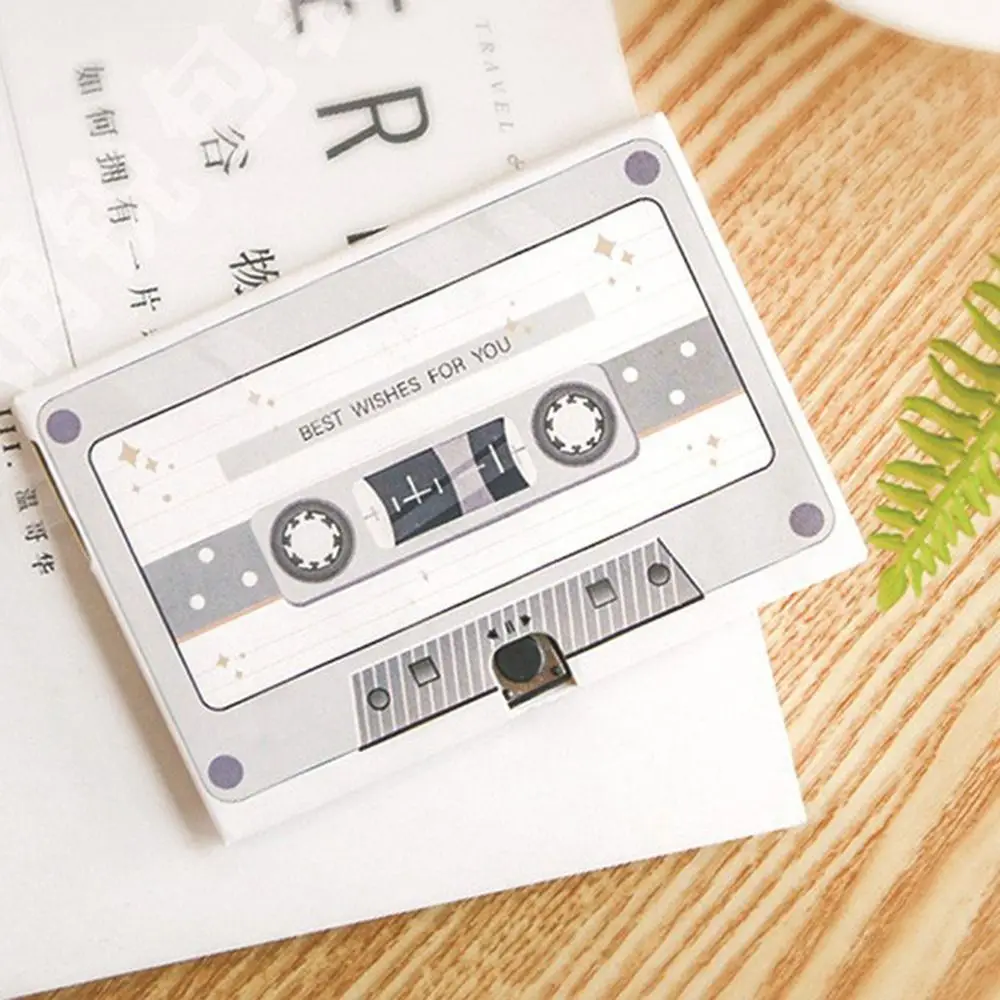 Durable Cassette Recording Audio Greeting Cards DIY Audio Guest Book Cassette Romantic Recording Card Video Voice Recording Card