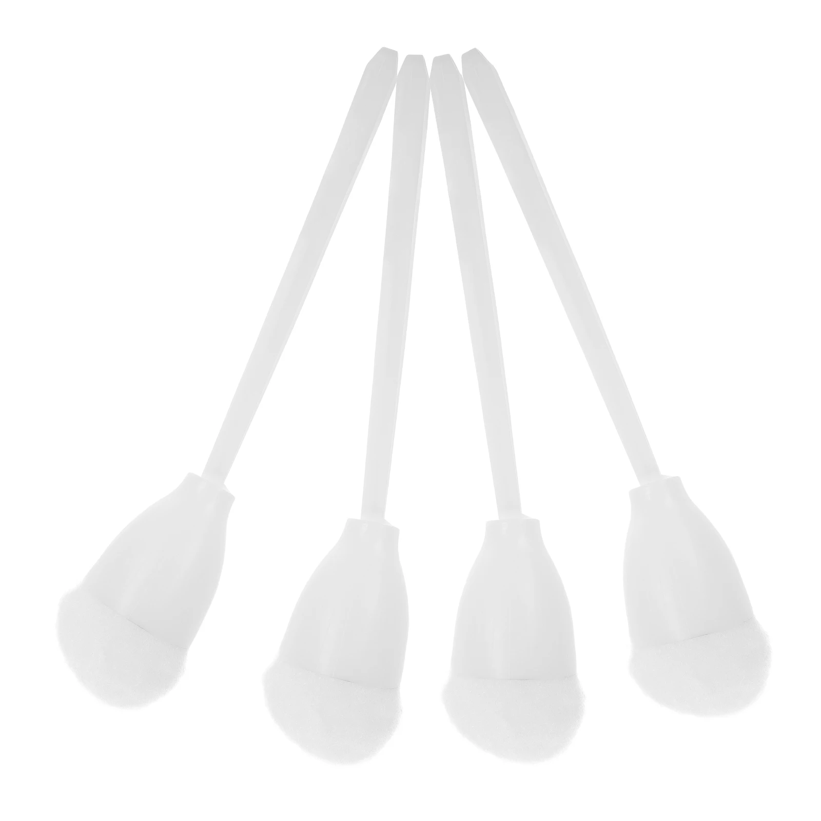 

4pcs White Soft Bristles Toilet Brush Ergonomic Handle Bathroom Cleaning Tool Modern Design Toilet Bowl Cleaner Home Supplies