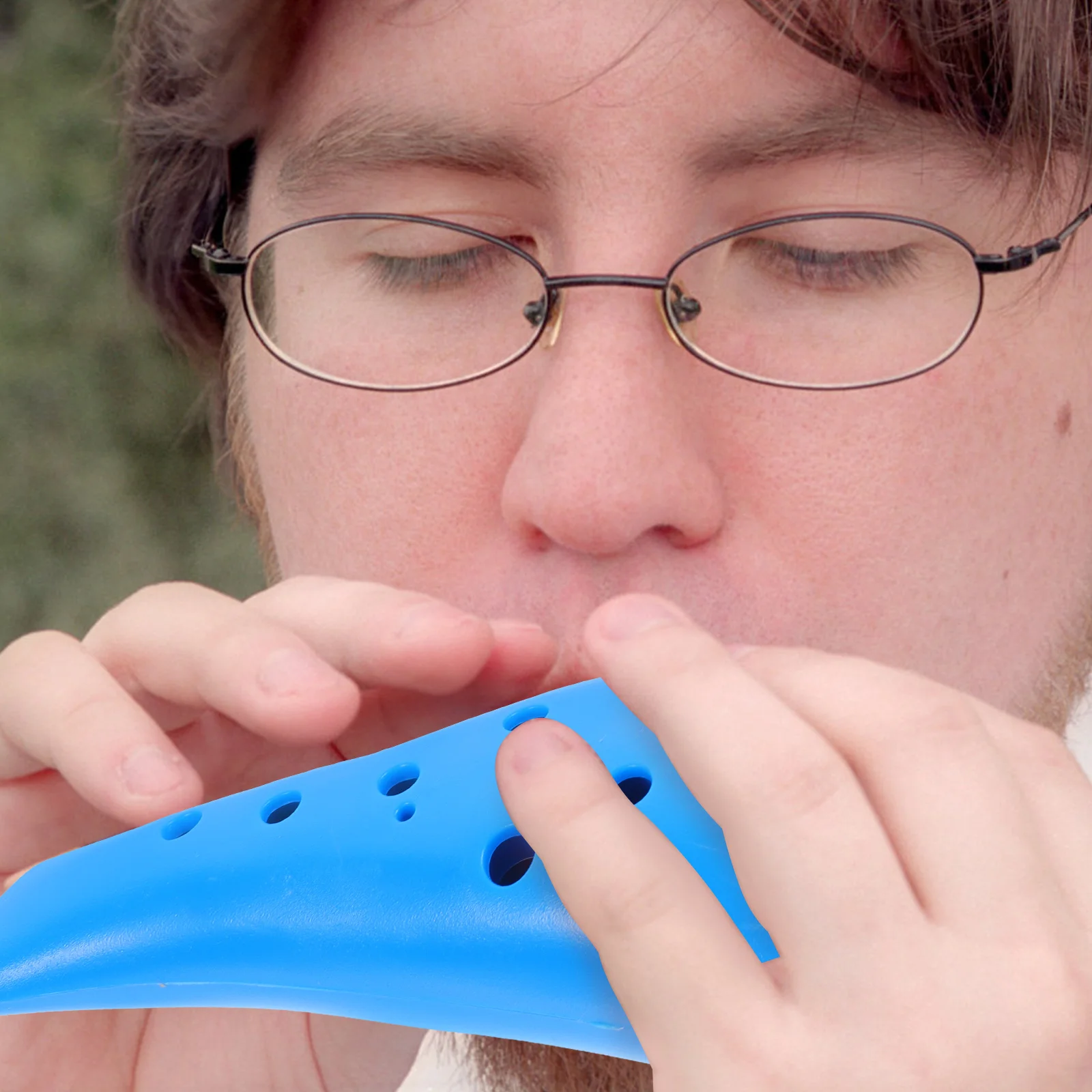 

12 Hole Ocarina Classical Ceramic Instrument for Kids Beginner Portable Toy Blue Children Musical 12 hole Flute Ethnics