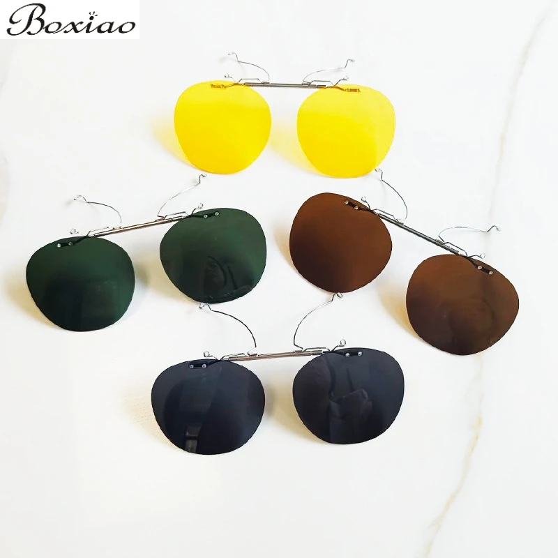 

Polarized UV-proof Flip-tab Gray Tan Sunglasses Clip for Men and Women Manufacturers Shipping Sunshade Fishing Outdoor Travel.