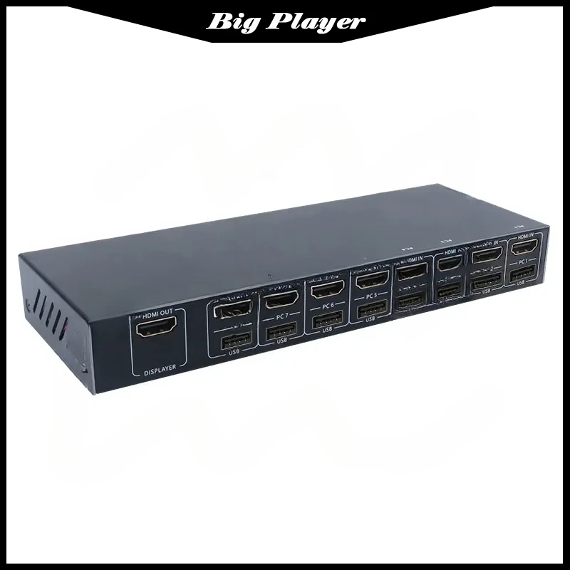 8 Ports Hdmi Kvm Sw… - image