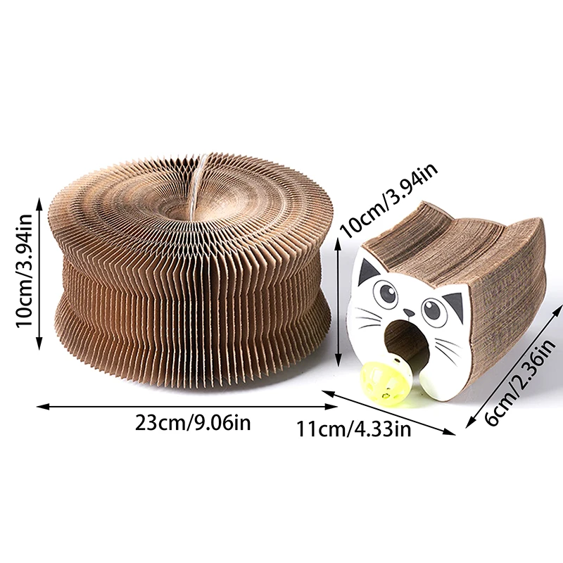 Складная когтеточка для кошек, интерактивная игрушка, когтеточка для кошек, гофрированная доска, волшебный орган, когтеточка для кошек, интерактивная игрушка