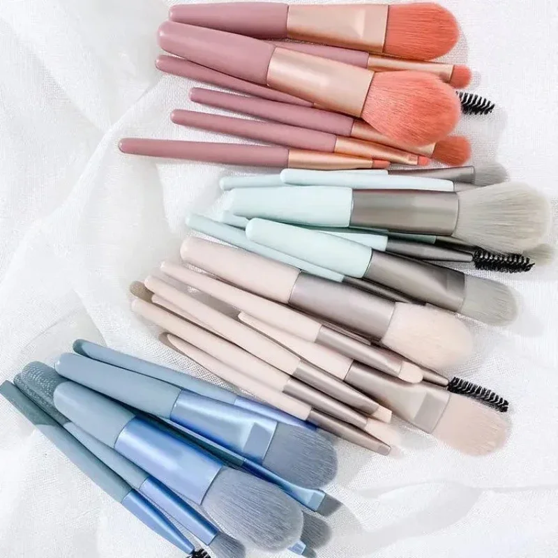 Ensemble de pinceaux de maquillage portables, doux, correcteur, Blush, poudre libre, ombre à paupières, fond de teint, outils de beauté