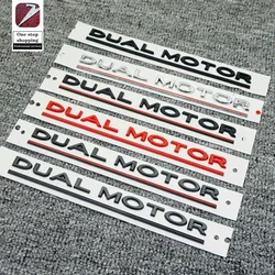 3D ABS Tesla Model 3 Modified Car Sticker Performance Dual Motor Tail Label DUAL MOTOR English Letter Car Elevation Performance