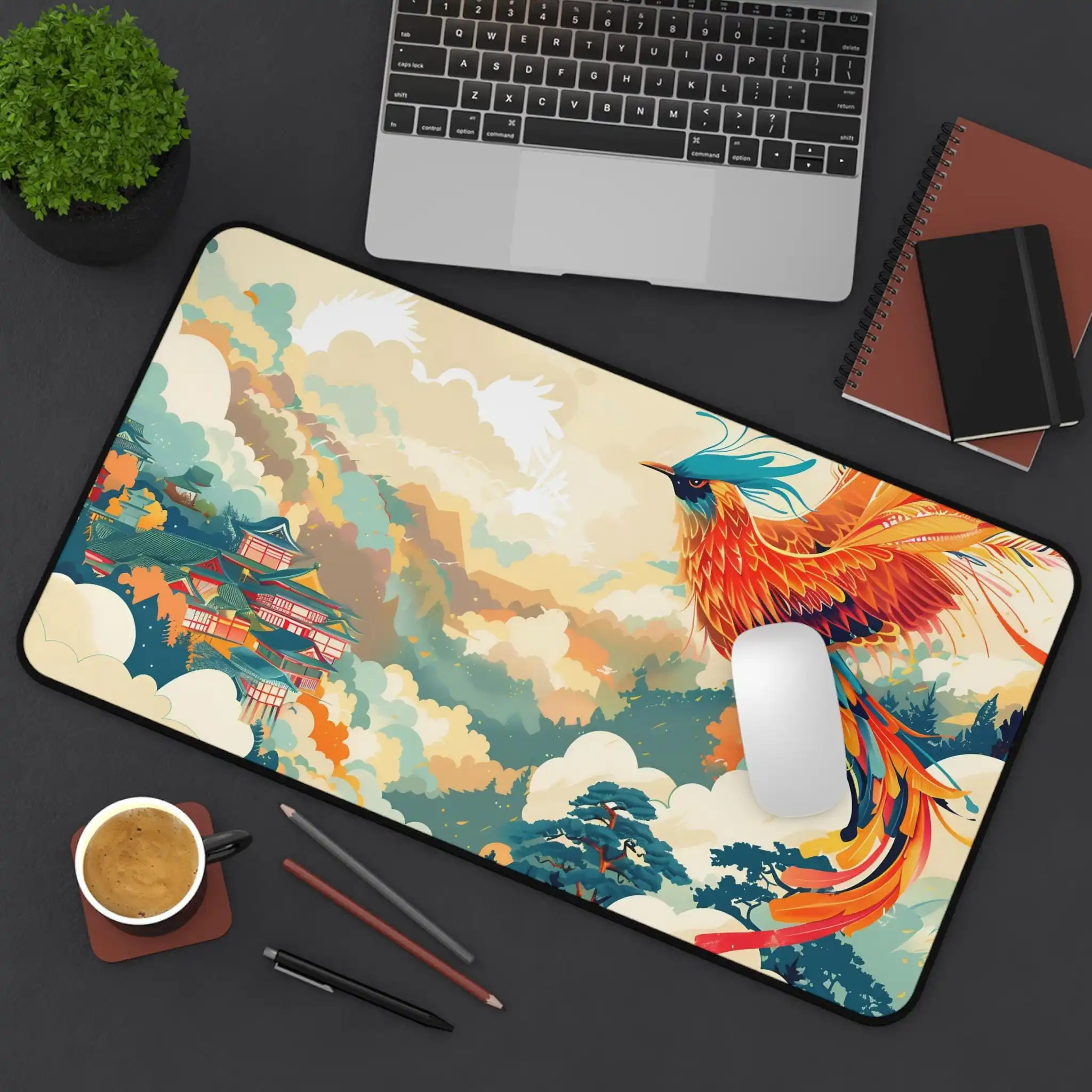 

Phoenix Sky Pattern Mouse Pad,cute Butterfly Desktop Decoration,anti-slip Waterproof Gaming Mousepad, A Perfect Gift for Friends