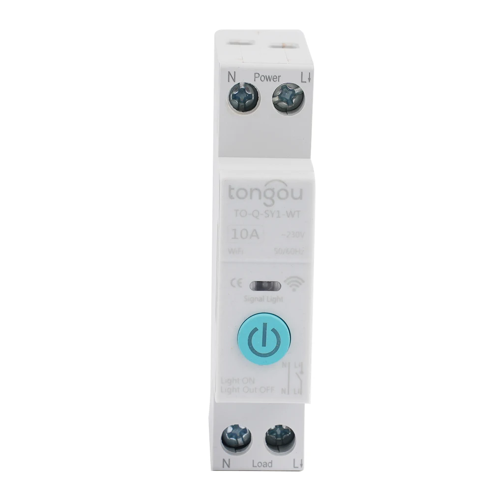 Disjoncteur de commande 1P + N 90V-240V, télécommande manuelle, Protection intelligente TO-Q-SY1 pour le contrôle familial par téléphone portable