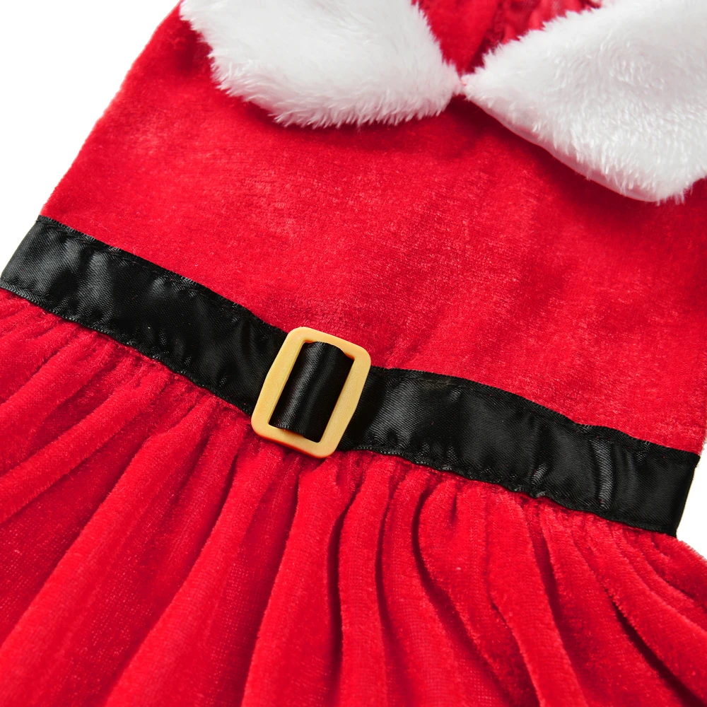 Weihnachten Haustier Kostüm für kleine mittelgroße Hunde Katzen Weihnachtsmann Cosplay Welpen Kleidung süße Chihuahua Yorkshire Party Haustier Outfits – Detail 5