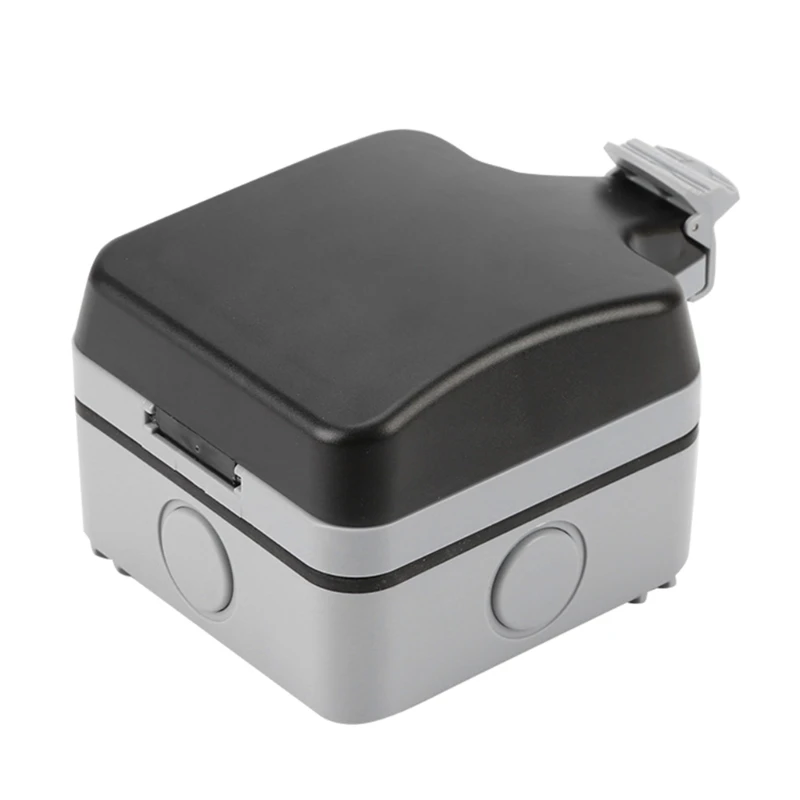 

Weatherproof Electrical Outlet Box Single Power Outlet Cover for Home Office Use