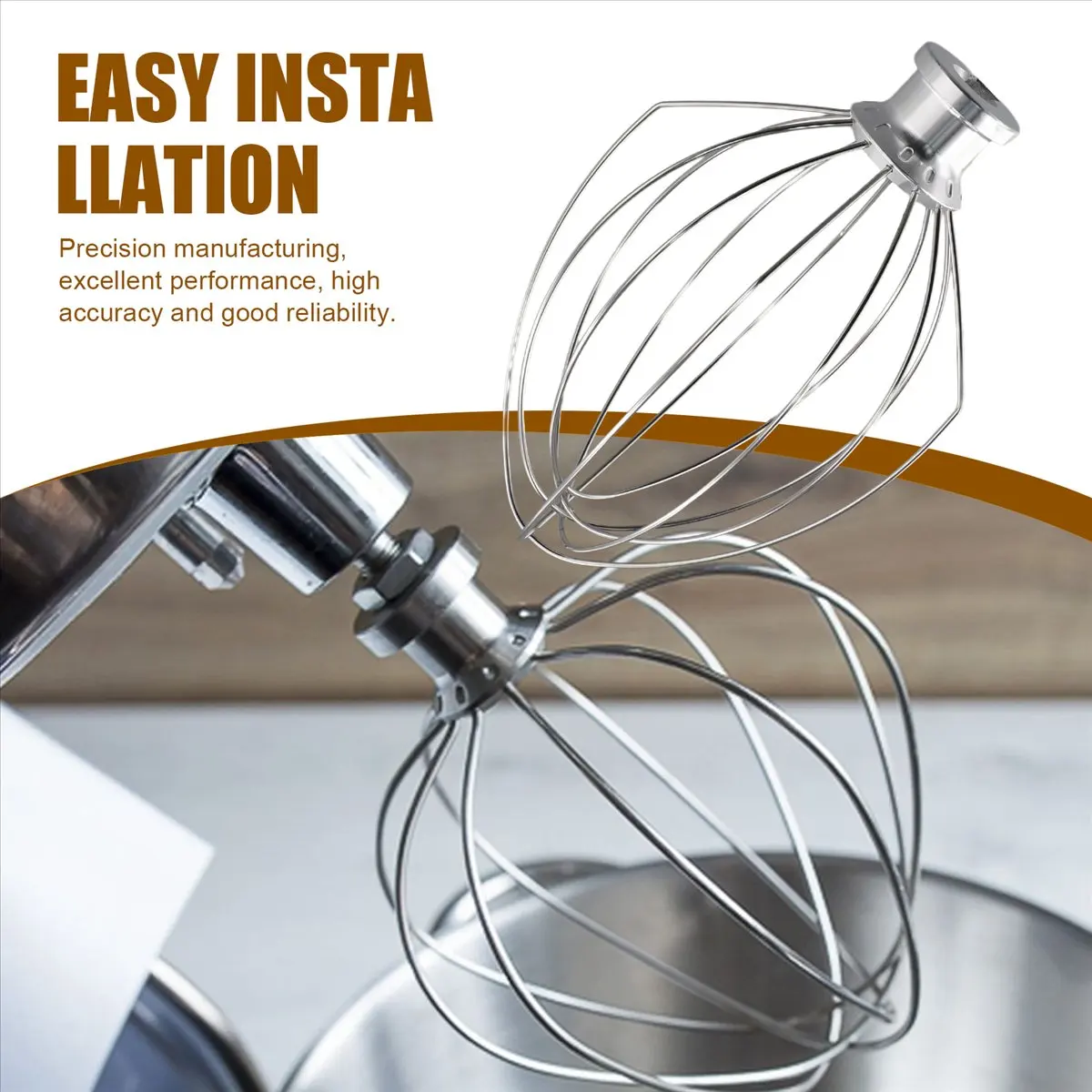 #98M for K5AWW Wire Whip for Kitchen 5QT 5K5SS 5KPM5 Mixer 2Pcs,Wire Whip Mixer Attachment,(metal)