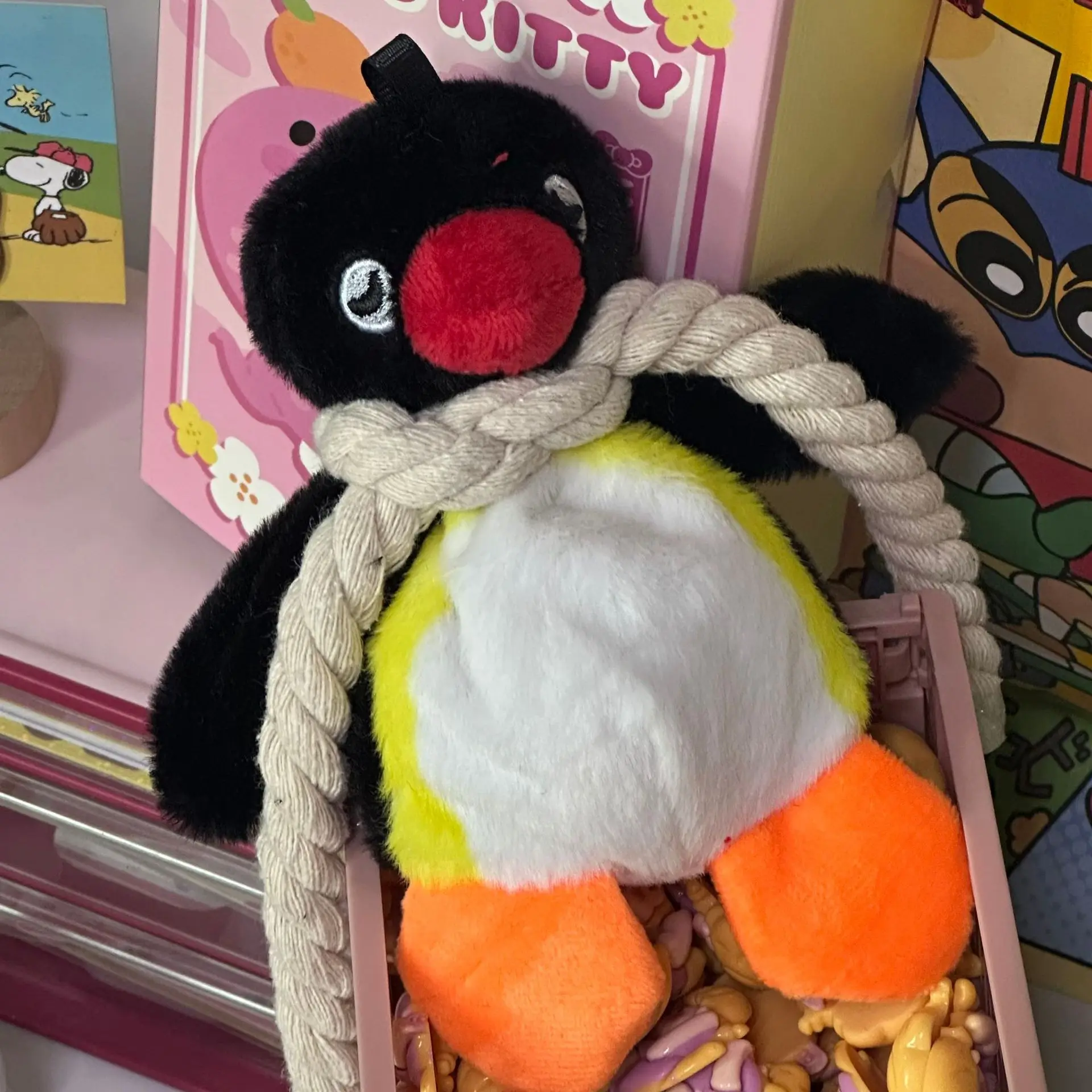 Porte-clés en peluche pingouin de 16cm, poupée pingouin, pendentif de sac à dos, Animal créatif, accessoires de sac pour garçons et filles, cadeaux