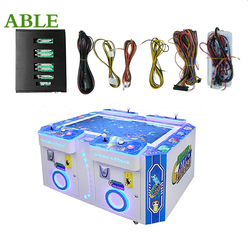 2/4 Players Snake Arcade Game Machine Diy kit PCB Borad Equipment Competition Coin Operated Game For Built Arcade Cabinet