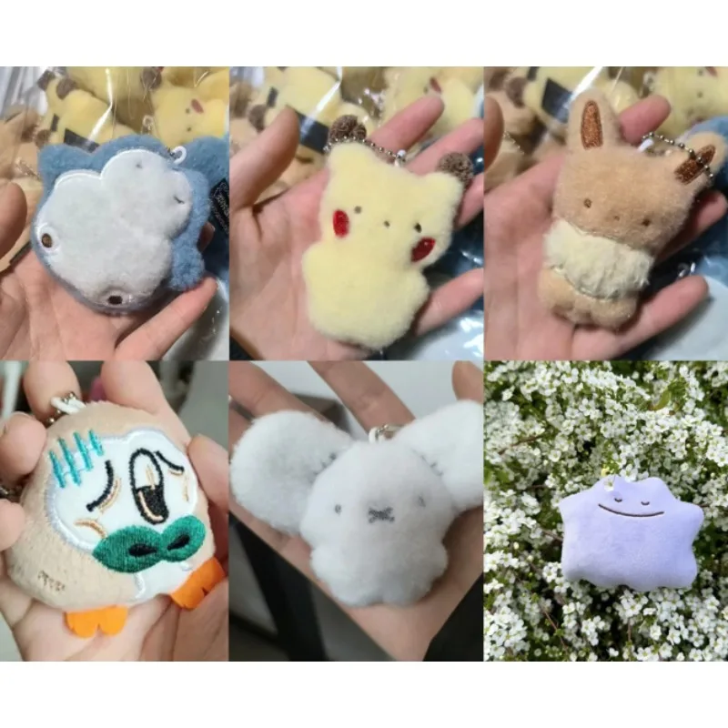 Новый брелок Eevee Snorlax Ditto, милый мультяшный аксессуар для школьного рюкзака, портативный брелок-антипотеряшка, подарок на Хэллоуин