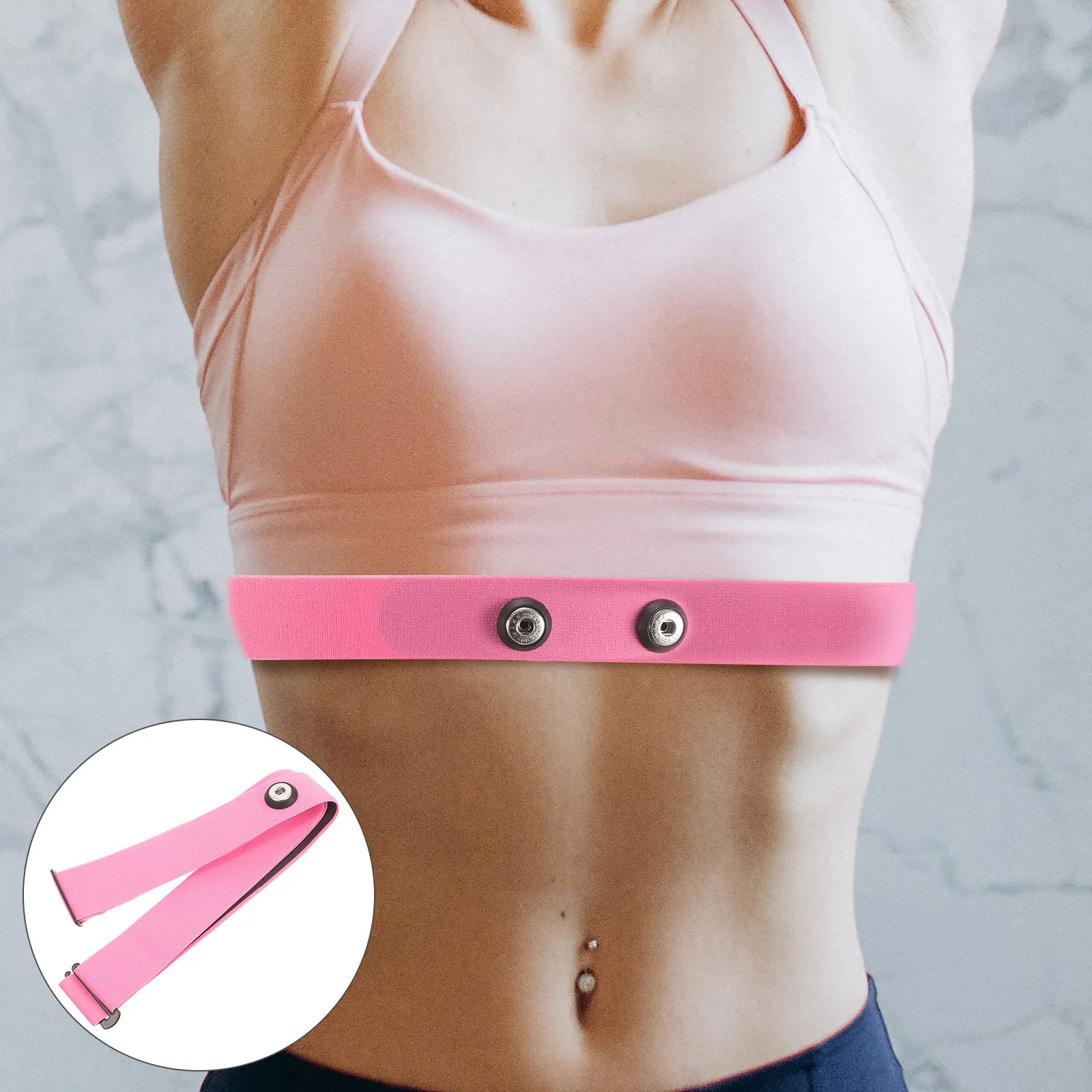 

Регулируемый нагрудный ремень для монитора сердечного ритма, эластичная фиксирующая лента, удобный прочный спортивный ремень для бега, езды на велосипеде