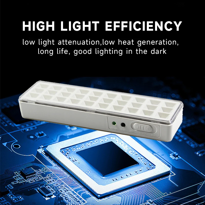 30LED Emergency Fire Fighting Lamp Portable Emergency Evacuation Light Wall-mounted Smart Home LED Bulb Dimmable Camping Lights