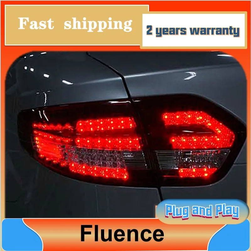 Car Styling for Renault Fluence Tail Light 2010 2011 2012-2014 Fluence Taillight Fluence Rear Fog Brake Turn Signal