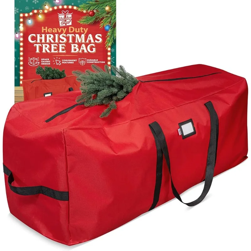 

Large Capacity Foldable Heavy Duty 600D Oxford Waterproof Xmas 6-9FT Christmas Tree Holiday Party Storage Bag for Travel Moving