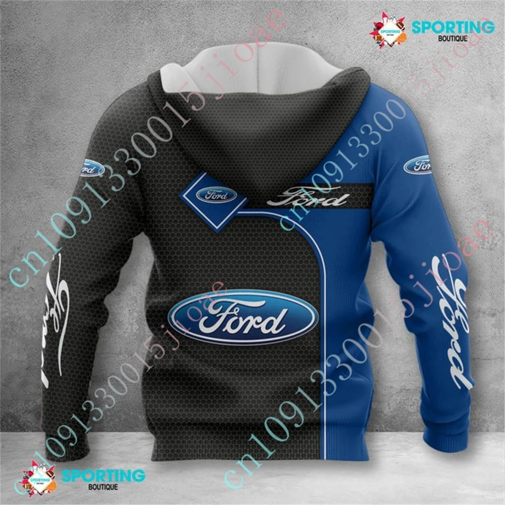 Ford Oversize Zip Hoodies Unisex Clothing Casual Hoodies For Men Women Harajuku Pullover Top Anime Sweatshirt Custom Logo