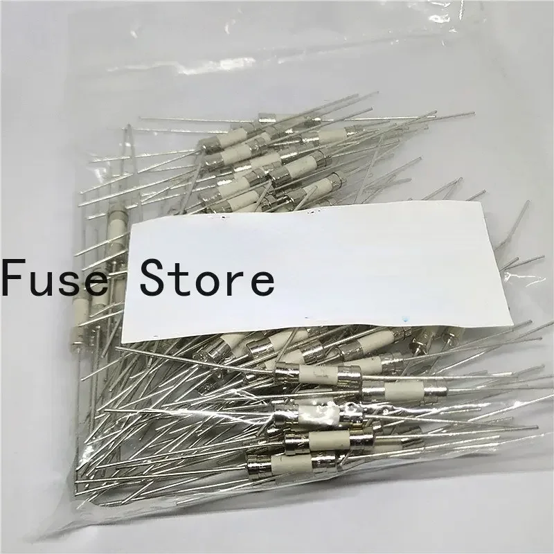 2PCS 0477010.MXEP5*20 Ceramic Fuse Tube 477 T10A 500VP Delay With Pin