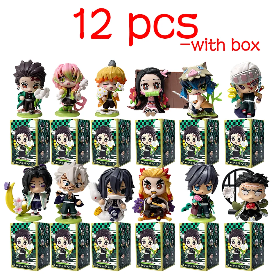 Q-Version Demon Slayer Anime Sitzende Geisterpuppe Tanjiro Nidouzi Inosuke Zenitsu Puppe Actionfigur Spielzeug Weihnachts- und Geburtstagsgeschenk – Detail 21