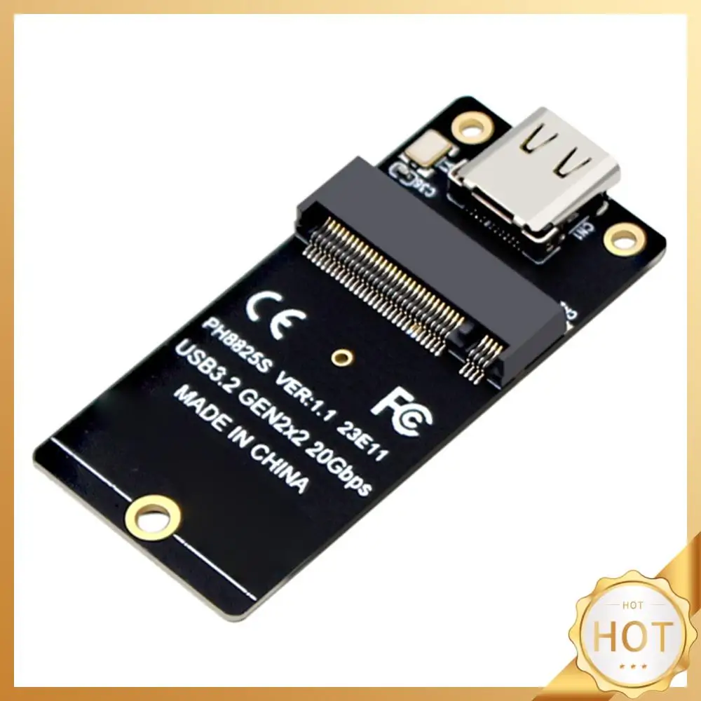 

M.2 To Type C SSD Converter USB3.2 Gen2x2 NVME Riser Board 20Gbps Conversion Board 2000MB/s for SSD 2230/42/60/80 Dropship