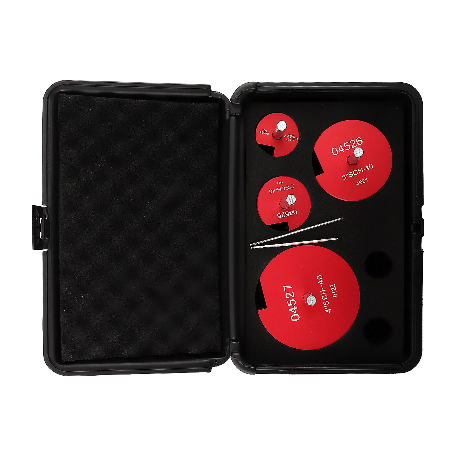 

Набор из 4-х инструментов для обработки пластиковых труб 04528 PPRK4, подходит для стандартных труб 1/2 дюйма.