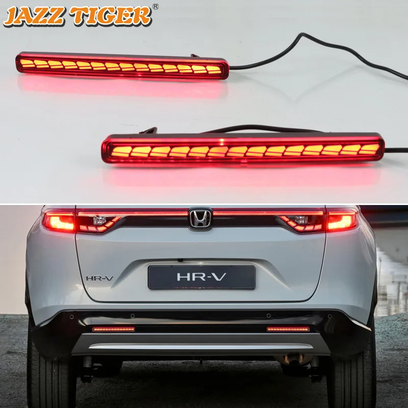 

Rear Bumper Lights For Honda HR-V HRV 2022 2023 Car Led Stop Dynamic Turn Signal Reflector Fog Lamps Indicator