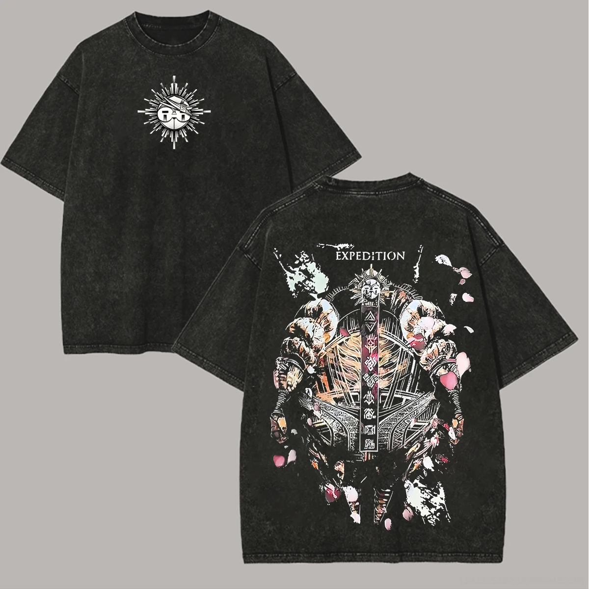 Expedition 33 hot product New Model Washed T-shirt personality Clothes Retro Fashion Streetwear Trendy Couples Classic Unisex