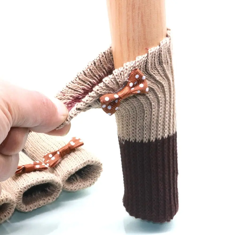 4Pcs New Elastic Furniture Socks Thickened Non Slip Chair Leg Feet Covers Wear-resistant Anti scratch Furniture Booties Home