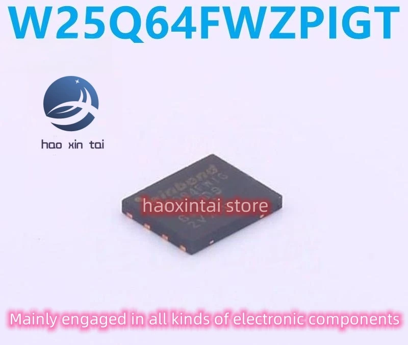 10pcs W25Q64FWZPIGT, USON-8 package SPI memory chip chip, original genuine