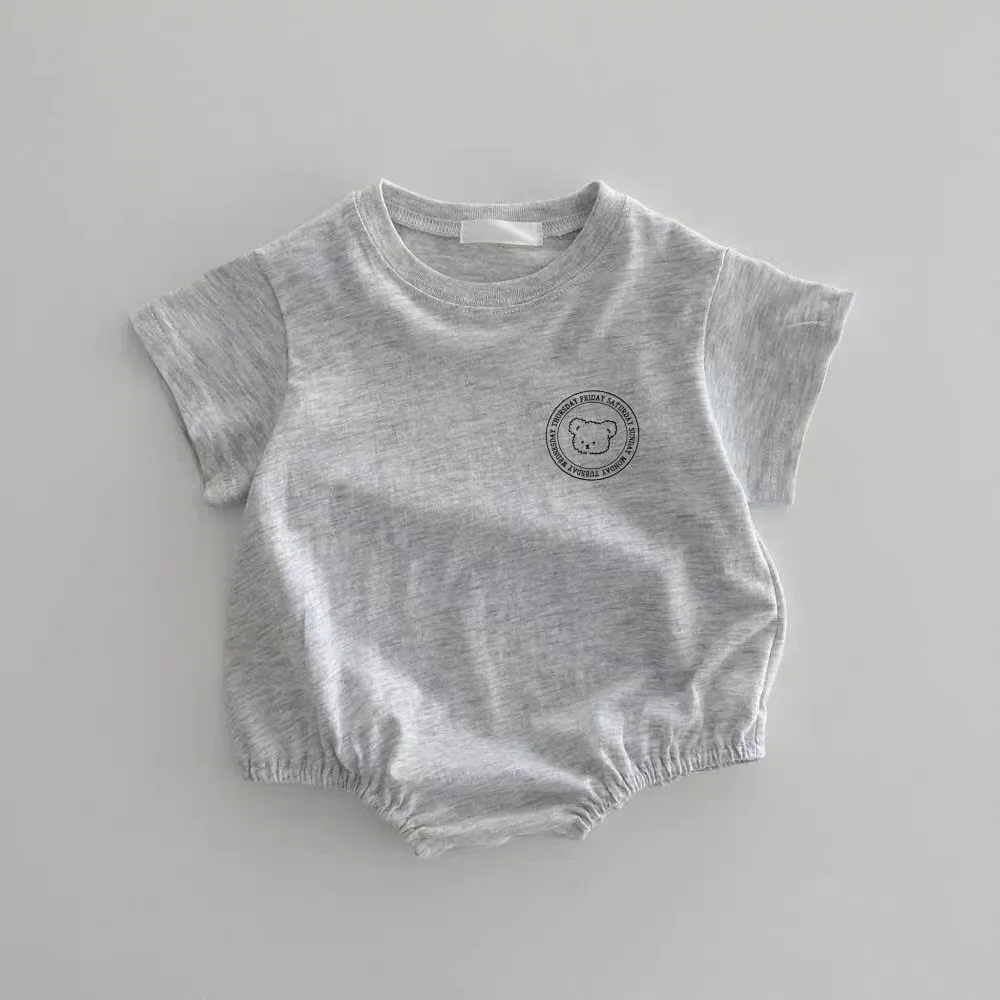HY23087 Triangle Baby Bodysuit Newborn Short Sleeve Clothes for Crawling Diaper Cover Infant Romper Comfortable Soft Material